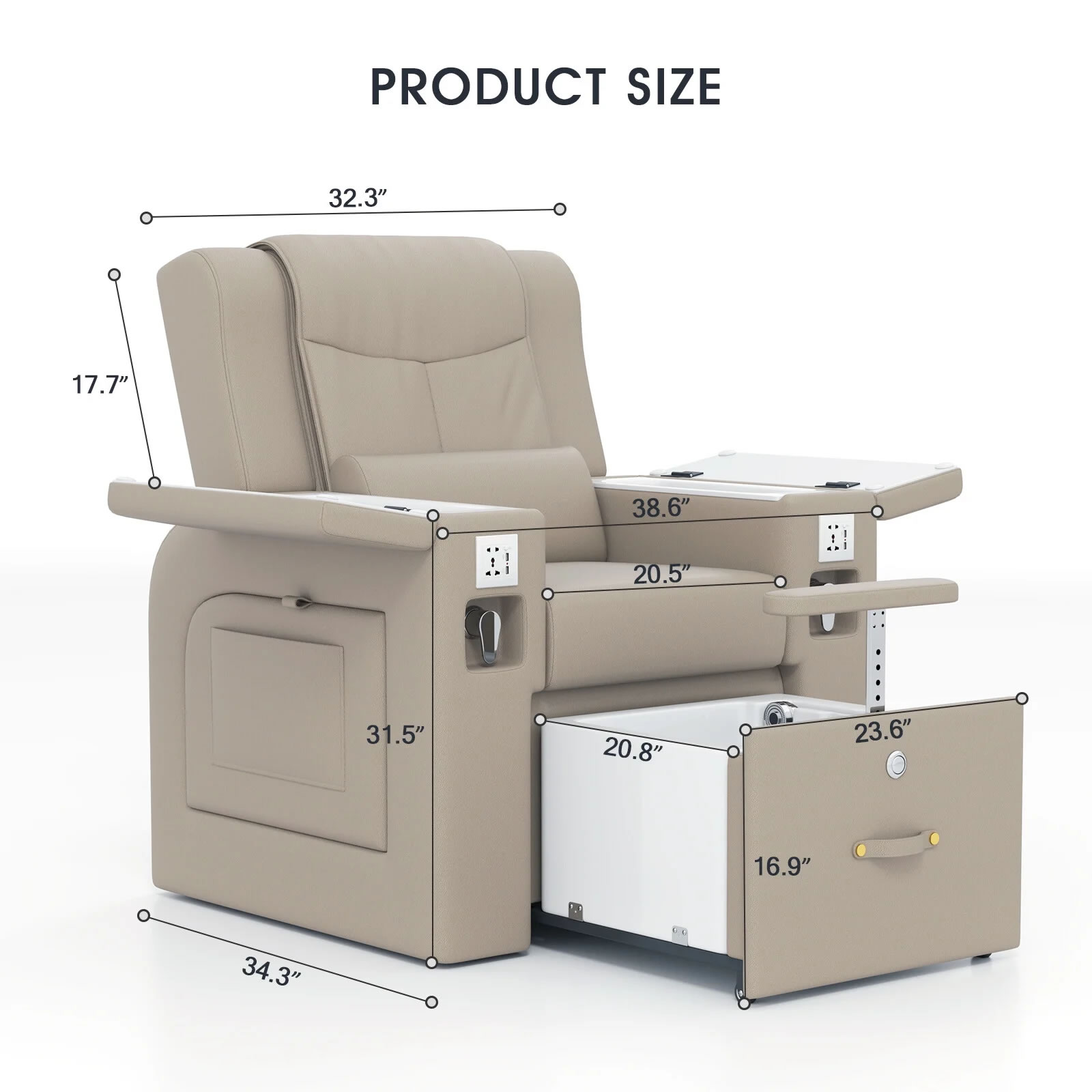 Silla de manicura y pedicura